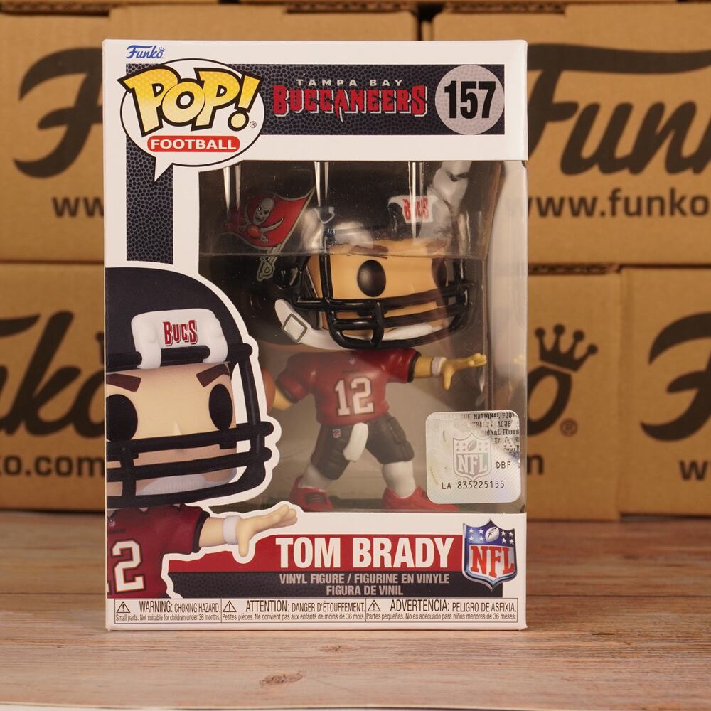 Funko Pop Football NFL Tom Brady #157 Tampa Bay Buccaneers Bucs QB Vinyl Figure